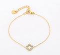 Klaverarmband goud